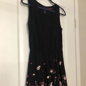 Tom Tailor black sleeveless floral dress